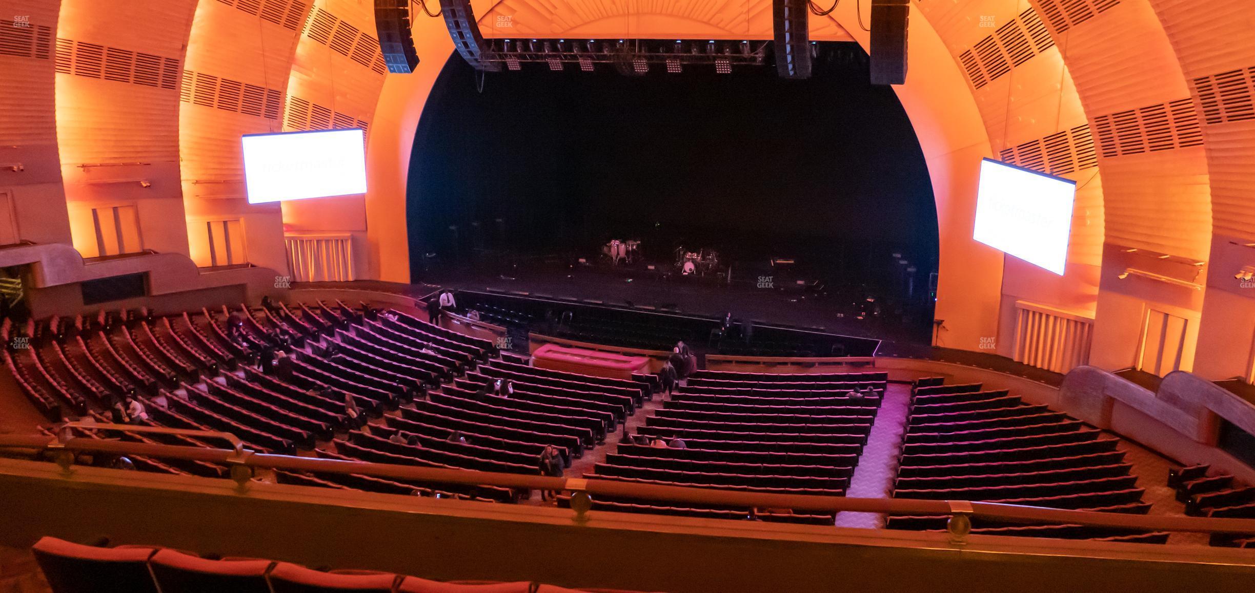 Seating view for Radio City Music Hall Section Second Mezzanine 2