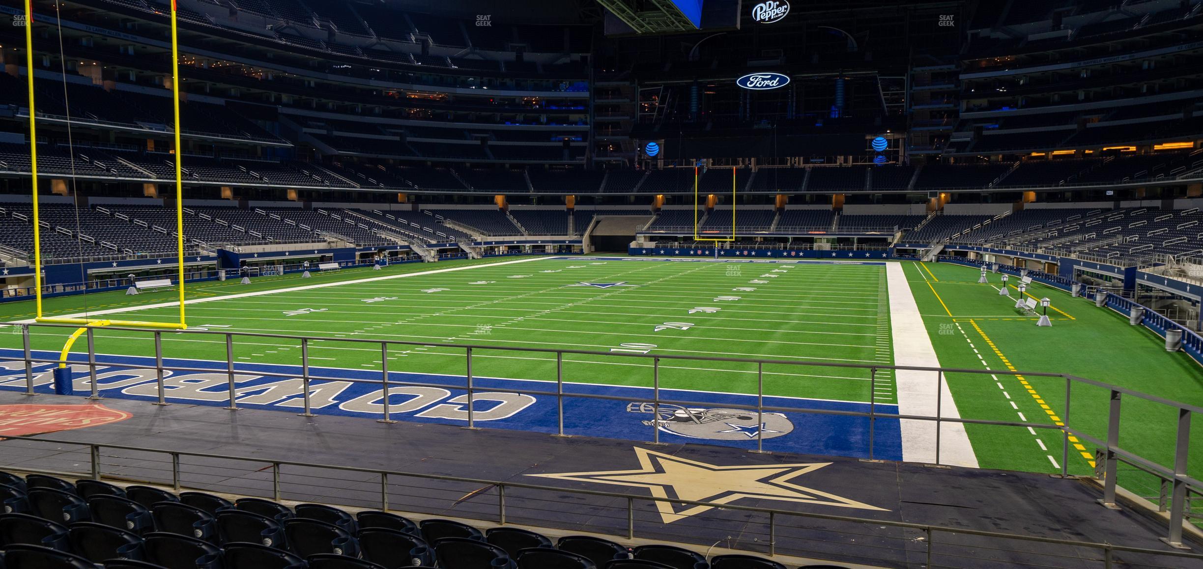 Seating view for AT&T Stadium Section 121