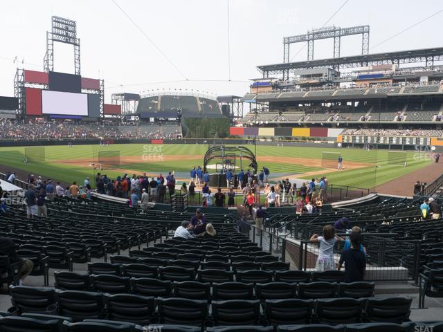 Seating view for Coors Field Section 131