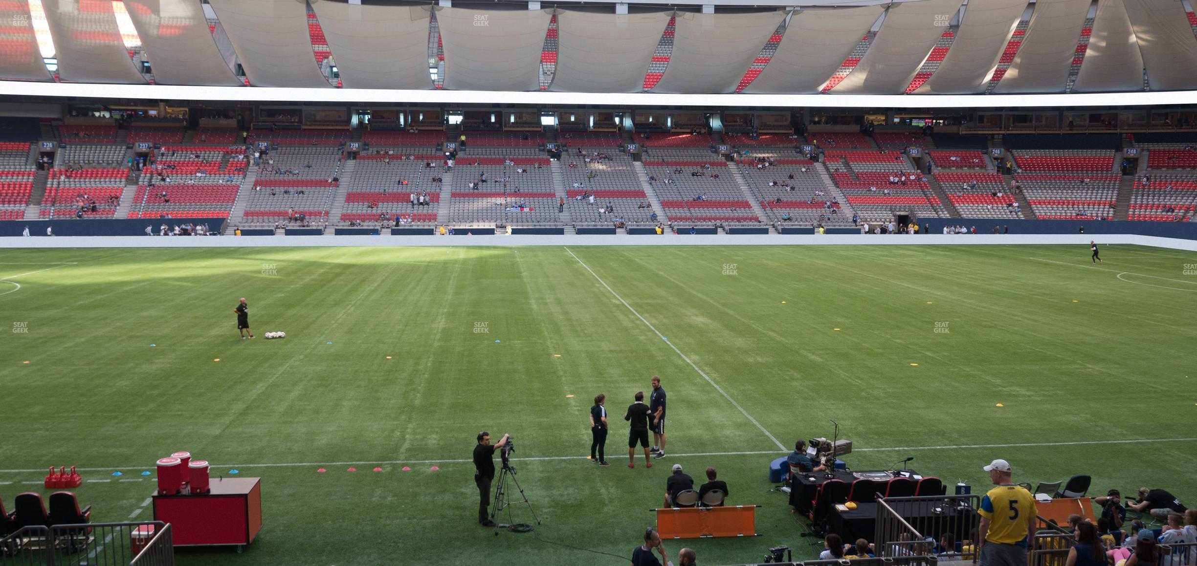 Seating view for BC Place Stadium Section 215