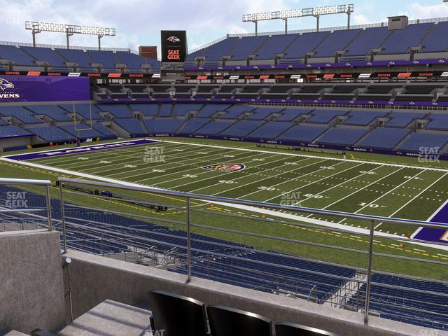 Seating view for M&T Bank Stadium Section 249