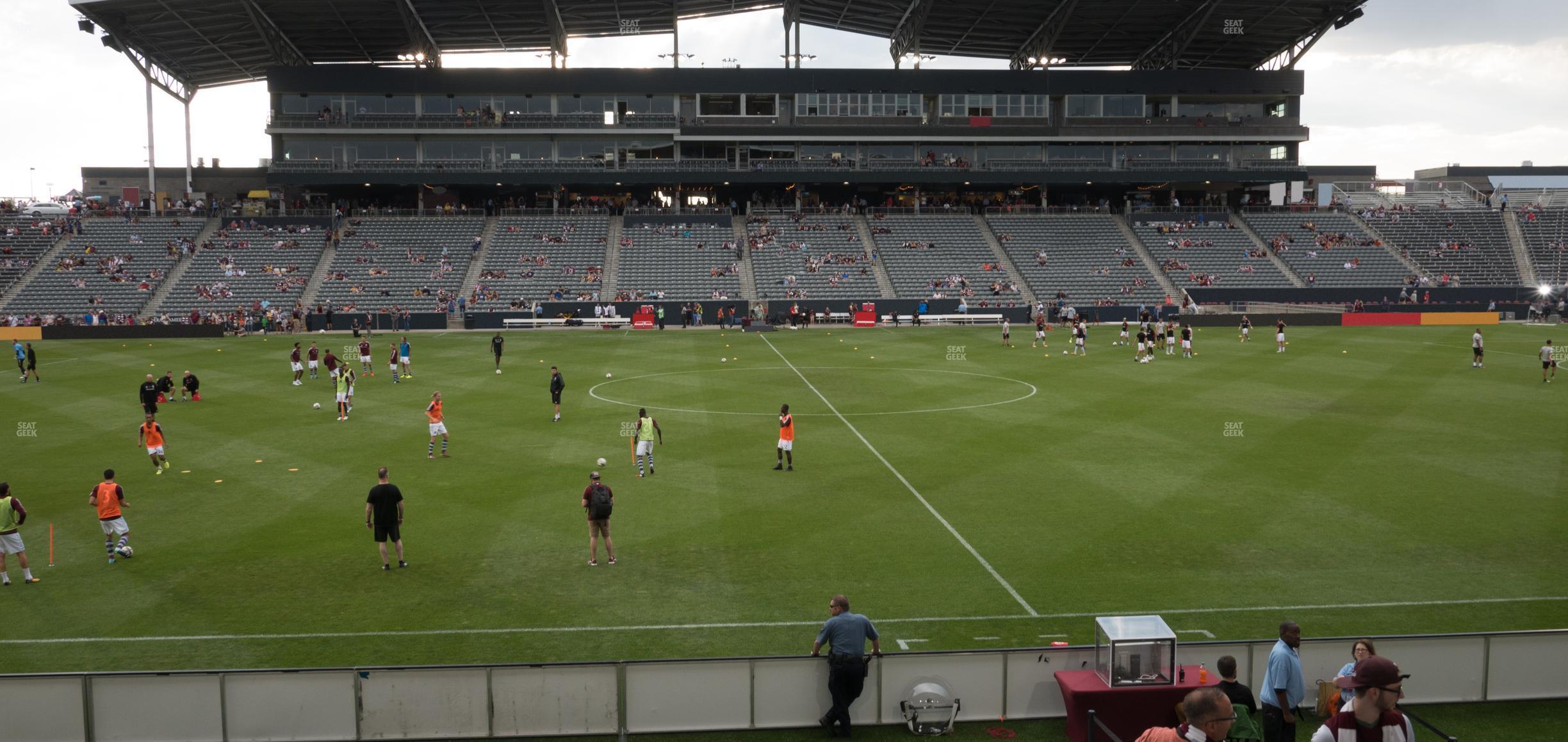 Seating view for Dick's Sporting Goods Park Section 107