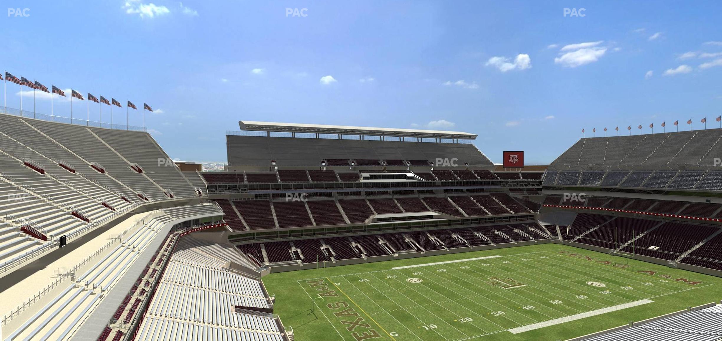 Seating view for Kyle Field Section 340