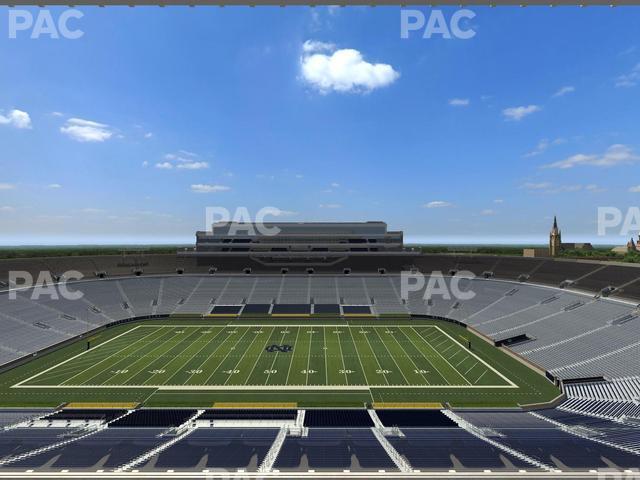 Seating view for Notre Dame Stadium Section Corbett Club 806