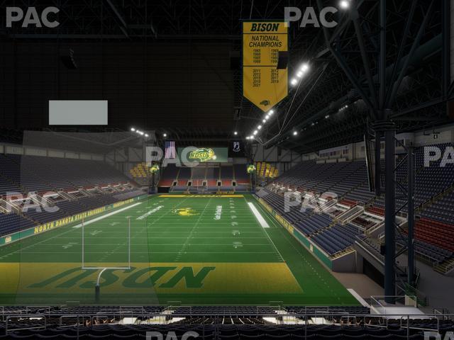 Seating view for Fargodome Section Elevated 8