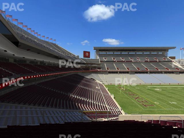 Seating view for Kyle Field Section West A Club 12