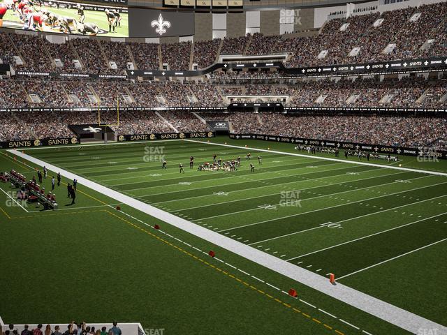 Seating view for Caesars Superdome Section 209