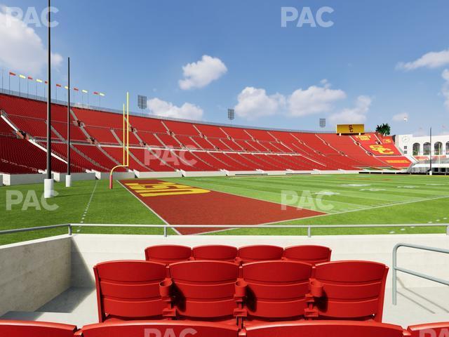 Seating view for Los Angeles Memorial Coliseum Section 110 B