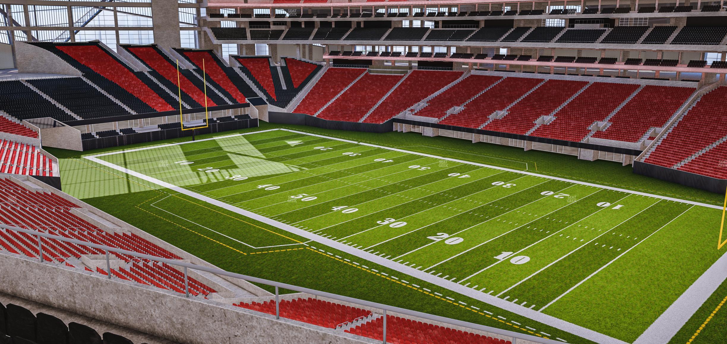 Seating view for Mercedes-Benz Stadium Section 231