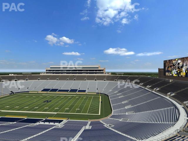 Seating view for Notre Dame Stadium Section Duncan Loge 820