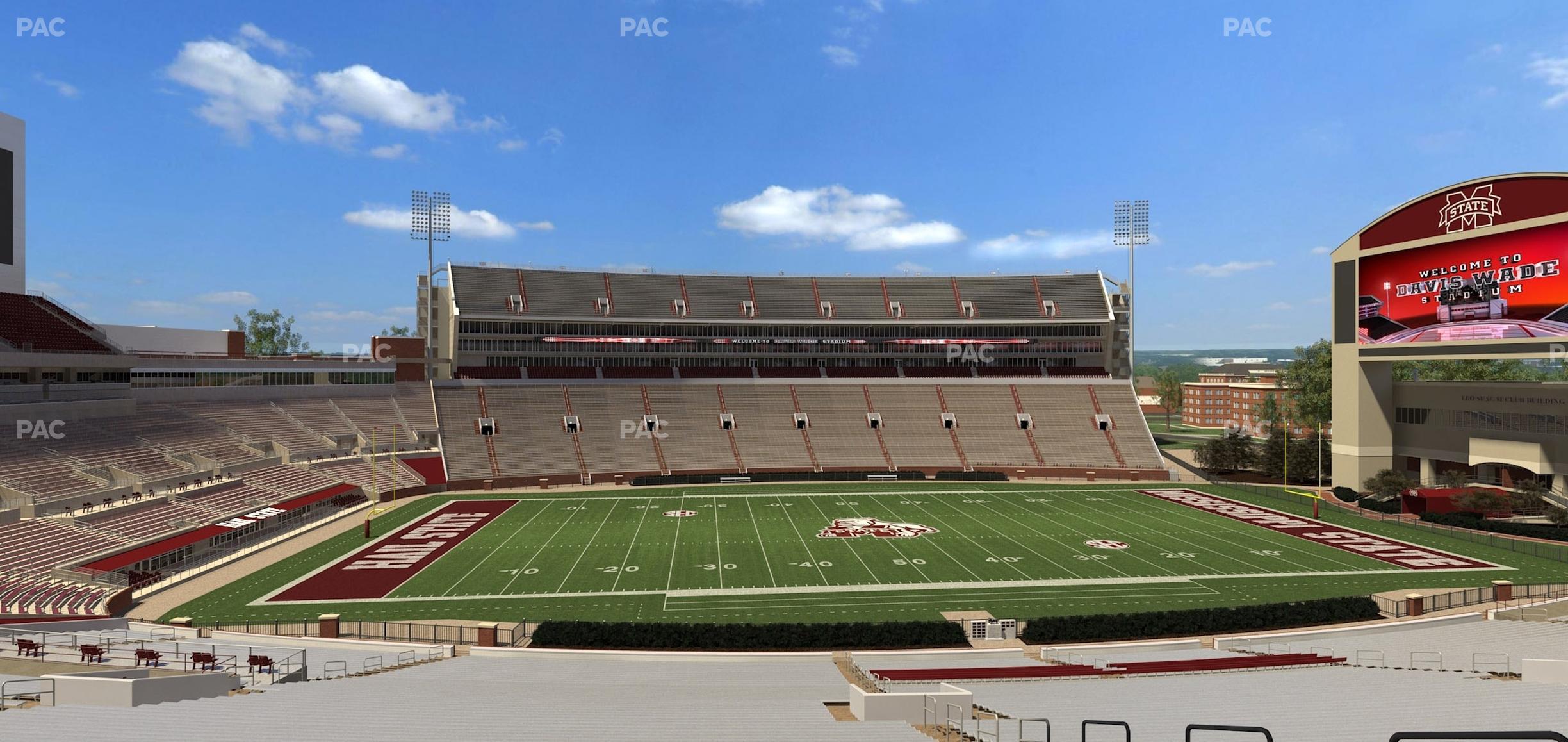 Seating view for Davis Wade Stadium Section 109