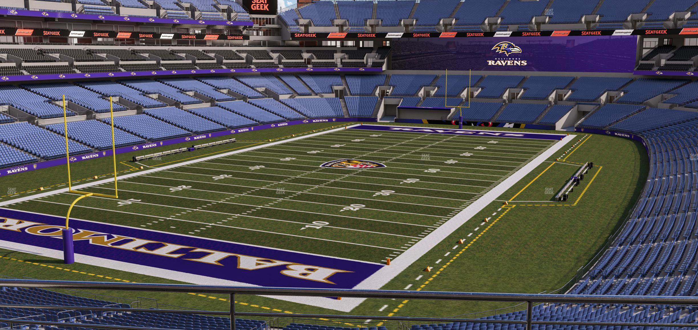 Seating view for M&T Bank Stadium Section 236