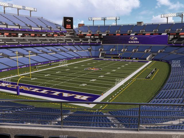 Seating view for M&T Bank Stadium Section 236