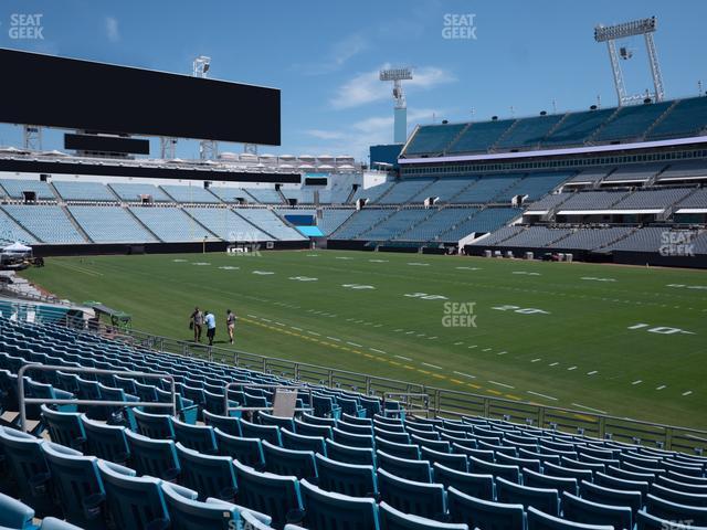 Seating view for EverBank Stadium Section 104