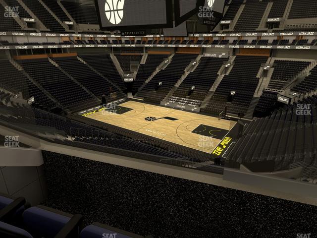 Seating view for Delta Center Section Suite 49