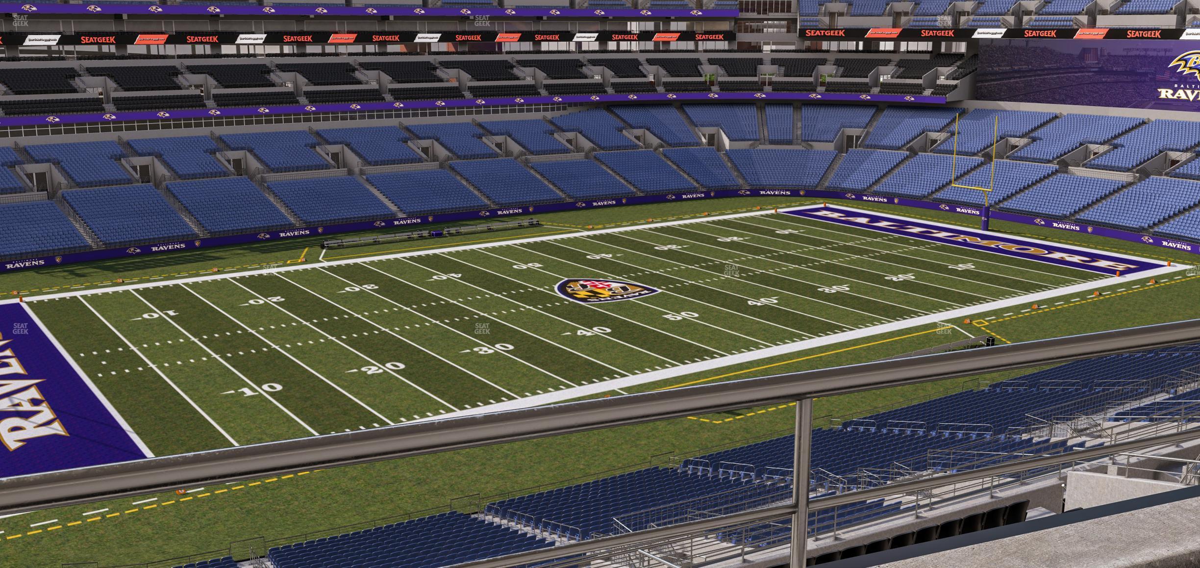 Seating view for M&T Bank Stadium Section Suite 421