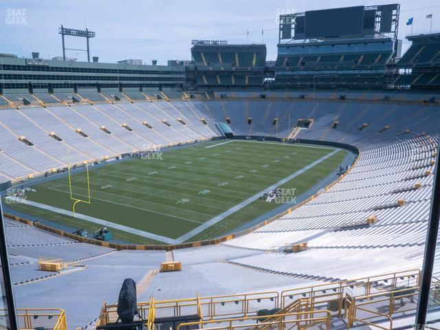 Seating view for Lambeau Field Section 474