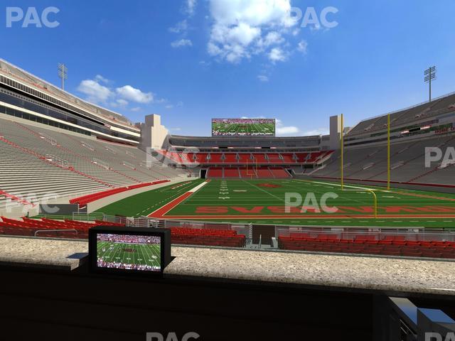 Seating view for Razorback Stadium Section Loge 44