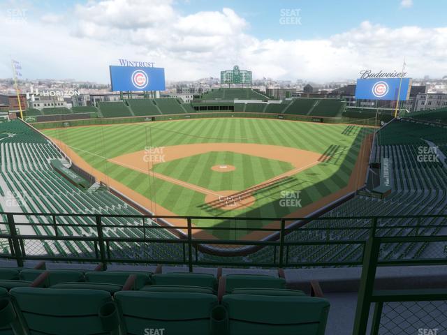 Seating view for Wrigley Field Section James Hardie Catalina Club 317 Right