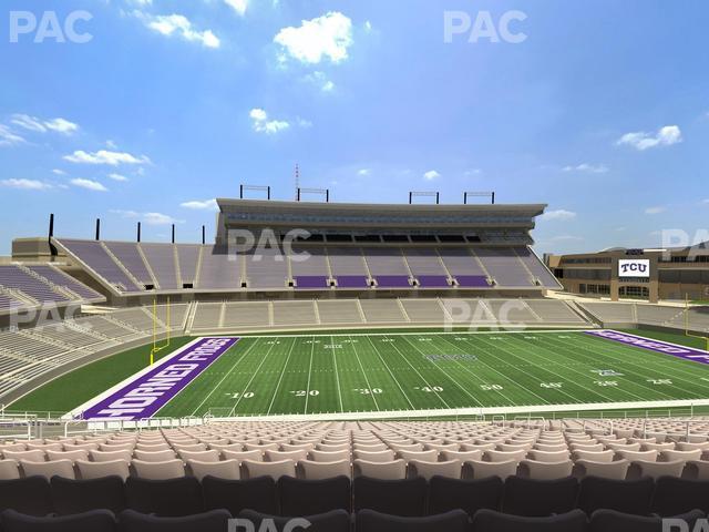 Seating view for Amon G. Carter Stadium Section Champions Club 209