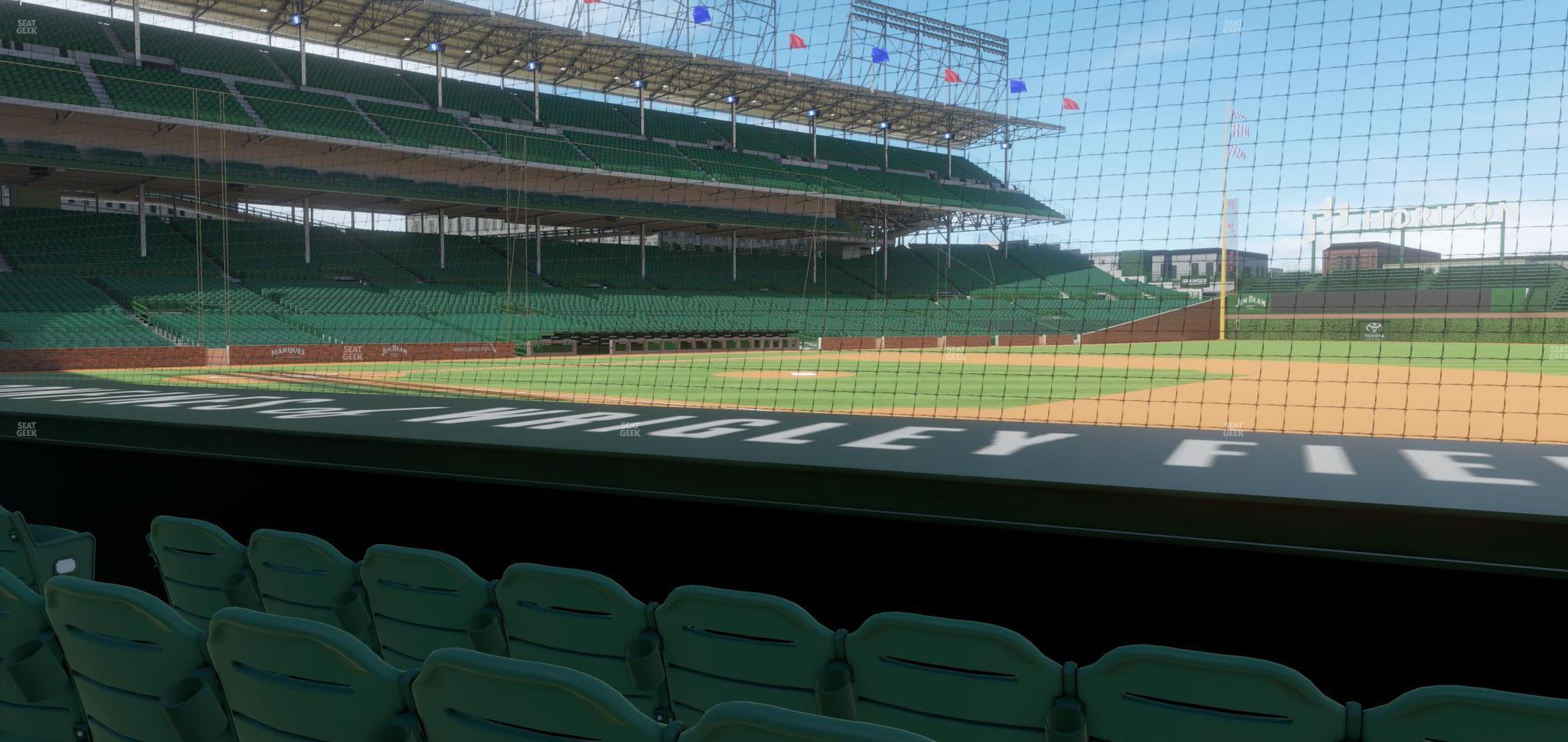 Seating view for Wrigley Field Section Club Box Infield 26