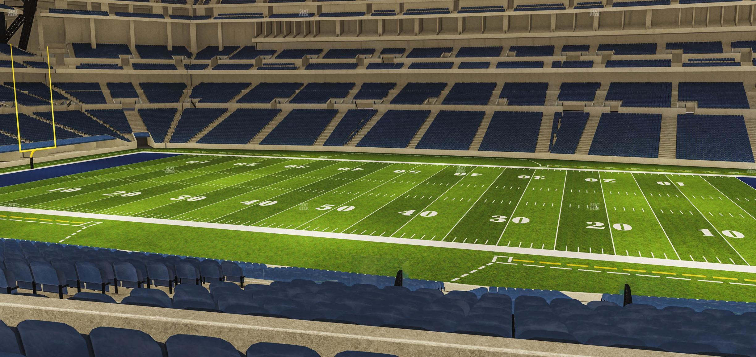 Seating view for Lucas Oil Stadium Section 211