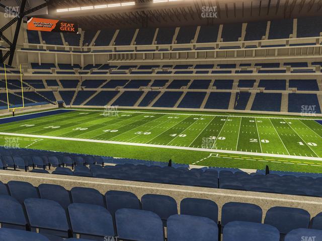 Seating view for Lucas Oil Stadium Section 211