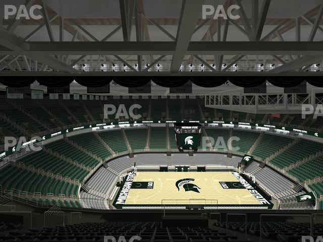 Seating view for Jack Breslin Student Events Center Section Bleachers 228