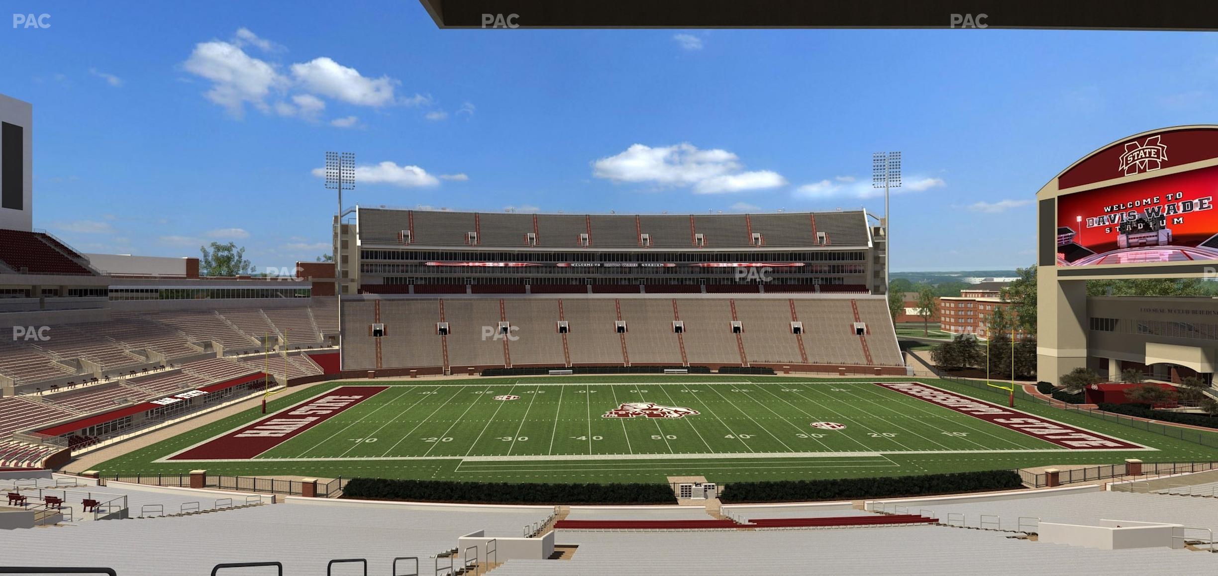 Seating view for Davis Wade Stadium Section 108