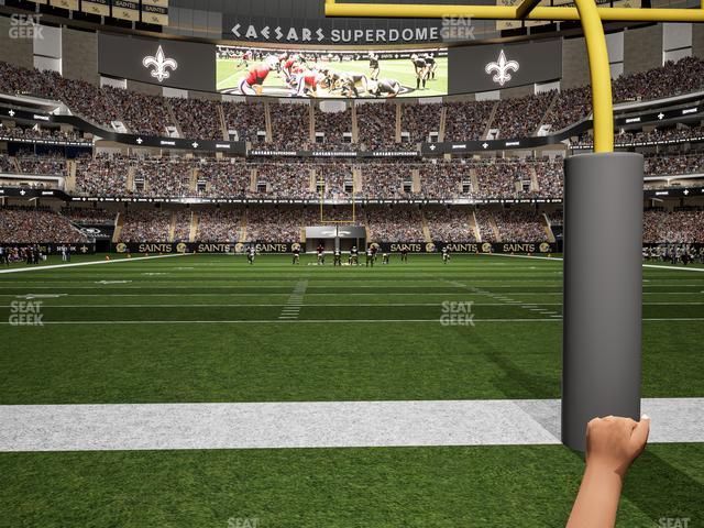 Seating view for Caesars Superdome Section Field Suite 7