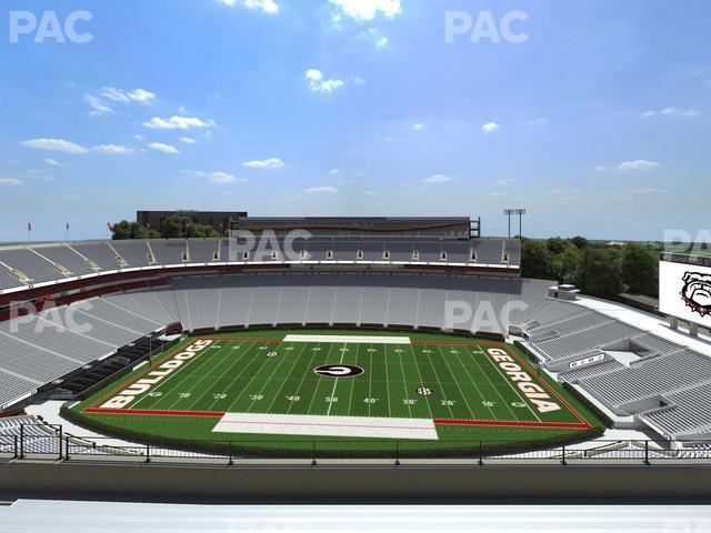 Seating view for Sanford Stadium Section 606