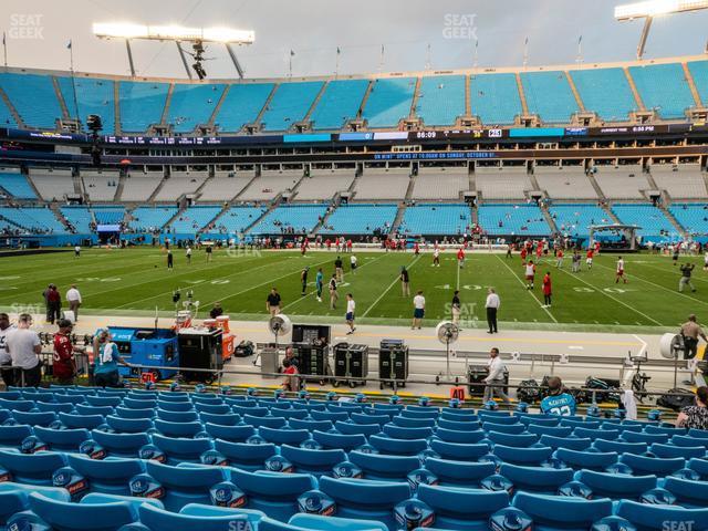 Seating view for Bank of America Stadium Section 131