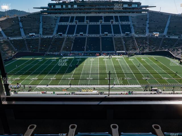 Seating view for Autzen Stadium Section Charter Box 4