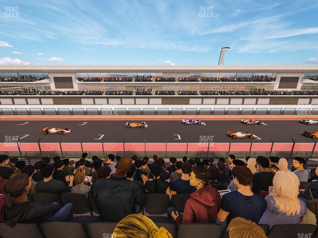 Seating view for Circuit of The Americas Section Main Grandstand Club Level 212