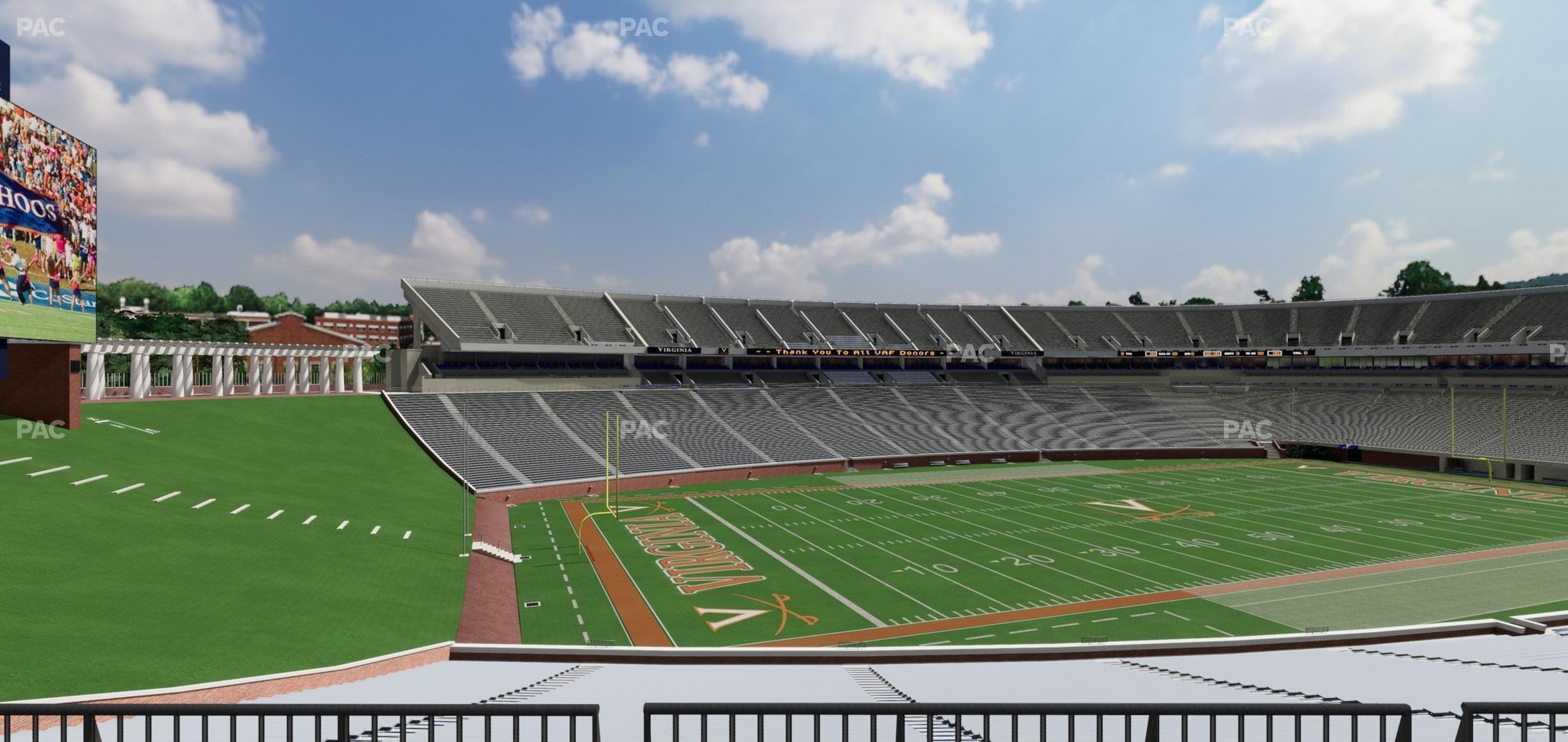 Seating view for Scott Stadium Section Loge 330