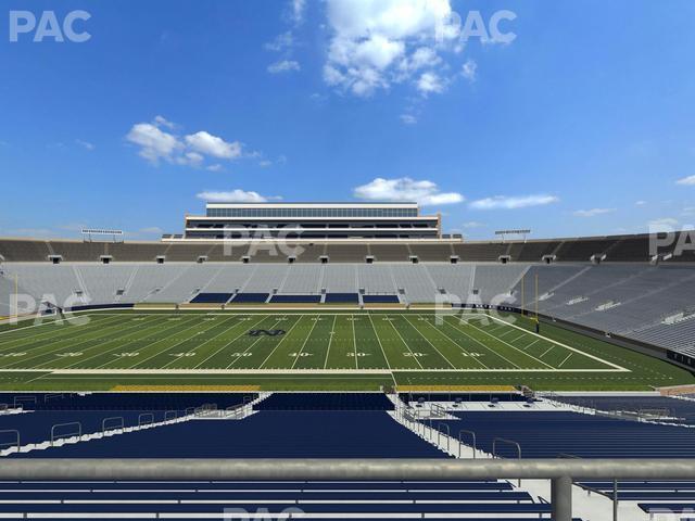 Seating view for Notre Dame Stadium Section 127