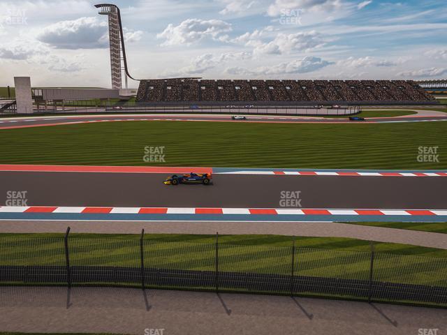 Seating view for Circuit of The Americas Section Turn 13 Cabanas