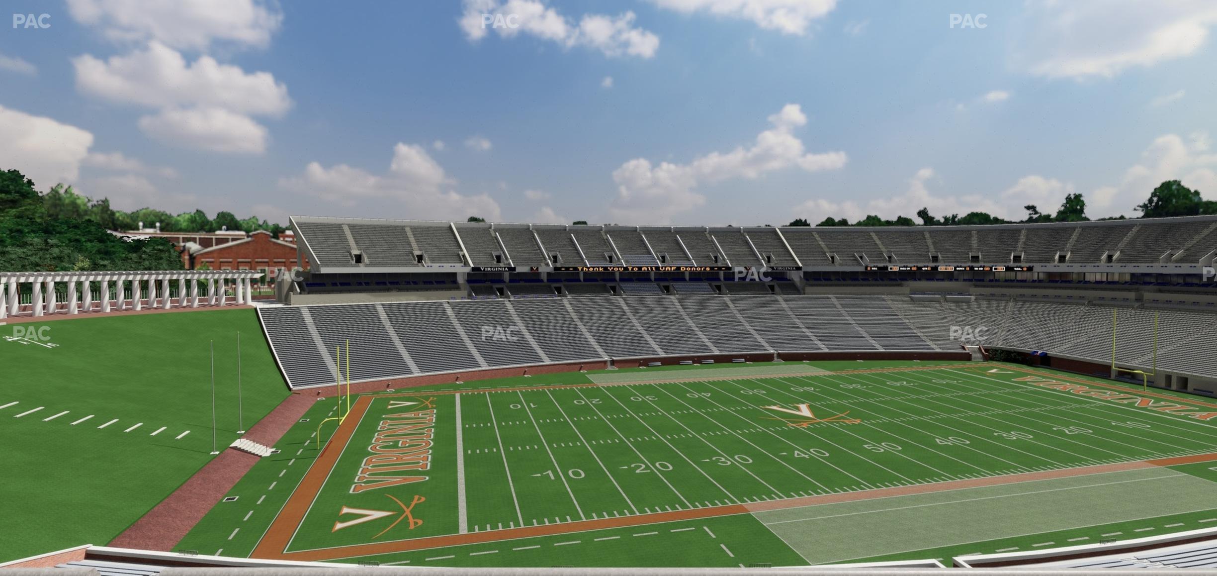 Seating view for Scott Stadium Section 537