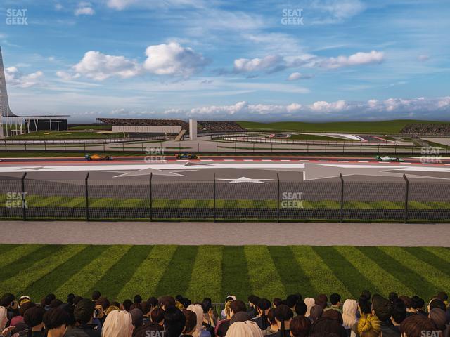 Seating view for Circuit of The Americas Section Turn 4 Grandstand 3