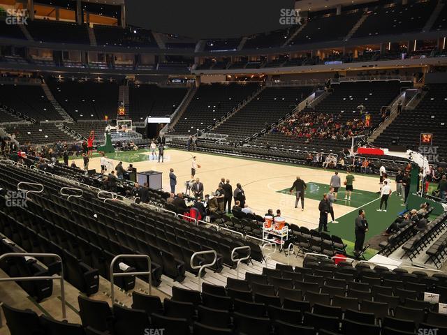 Seating view for Fiserv Forum Section 115