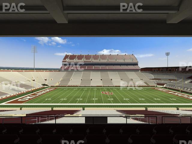 Seating view for Gaylord Family Oklahoma Memorial Stadium Section 6