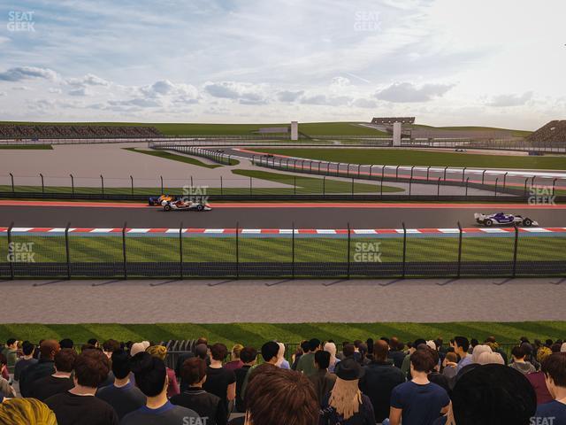 Seating view for Circuit of The Americas Section Turn 12 Bleachers 7