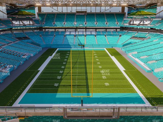 Seating view for Hard Rock Stadium Section 332