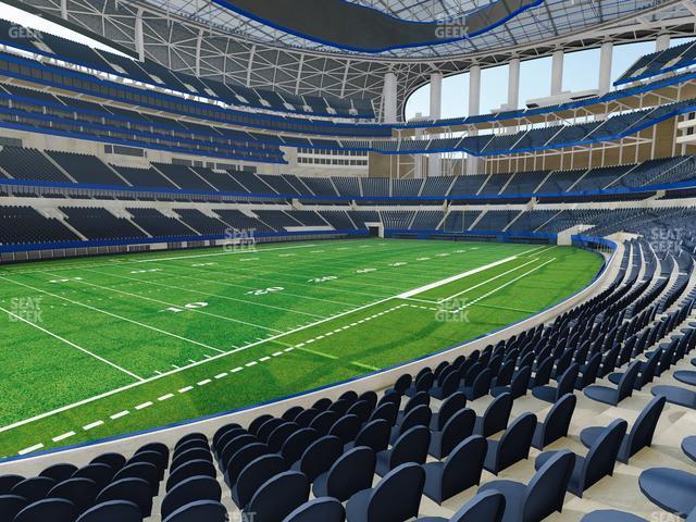 Seating view for SoFi Stadium Section Club 127