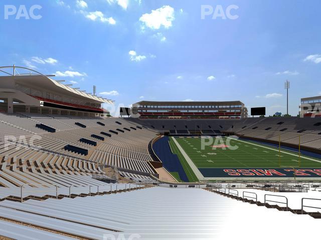 Seating view for Vaught Hemingway Stadium Section Student N 9