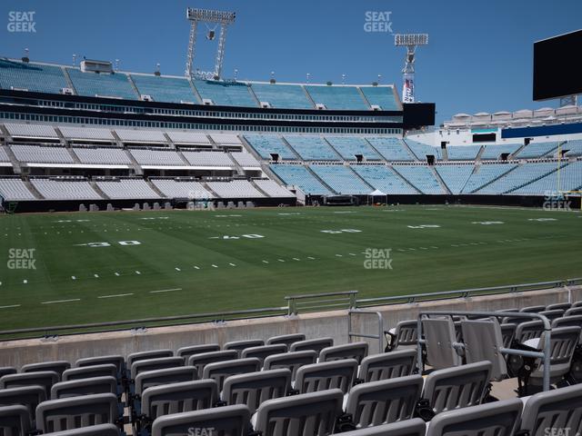 Seating view for EverBank Stadium Section Gallagher Club 39