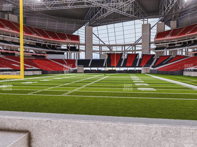 Seating view for Mercedes-Benz Stadium Section West Field Suite 11