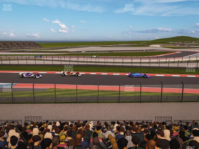 Seating view for Circuit of The Americas Section Turn 15 Grandstand 21