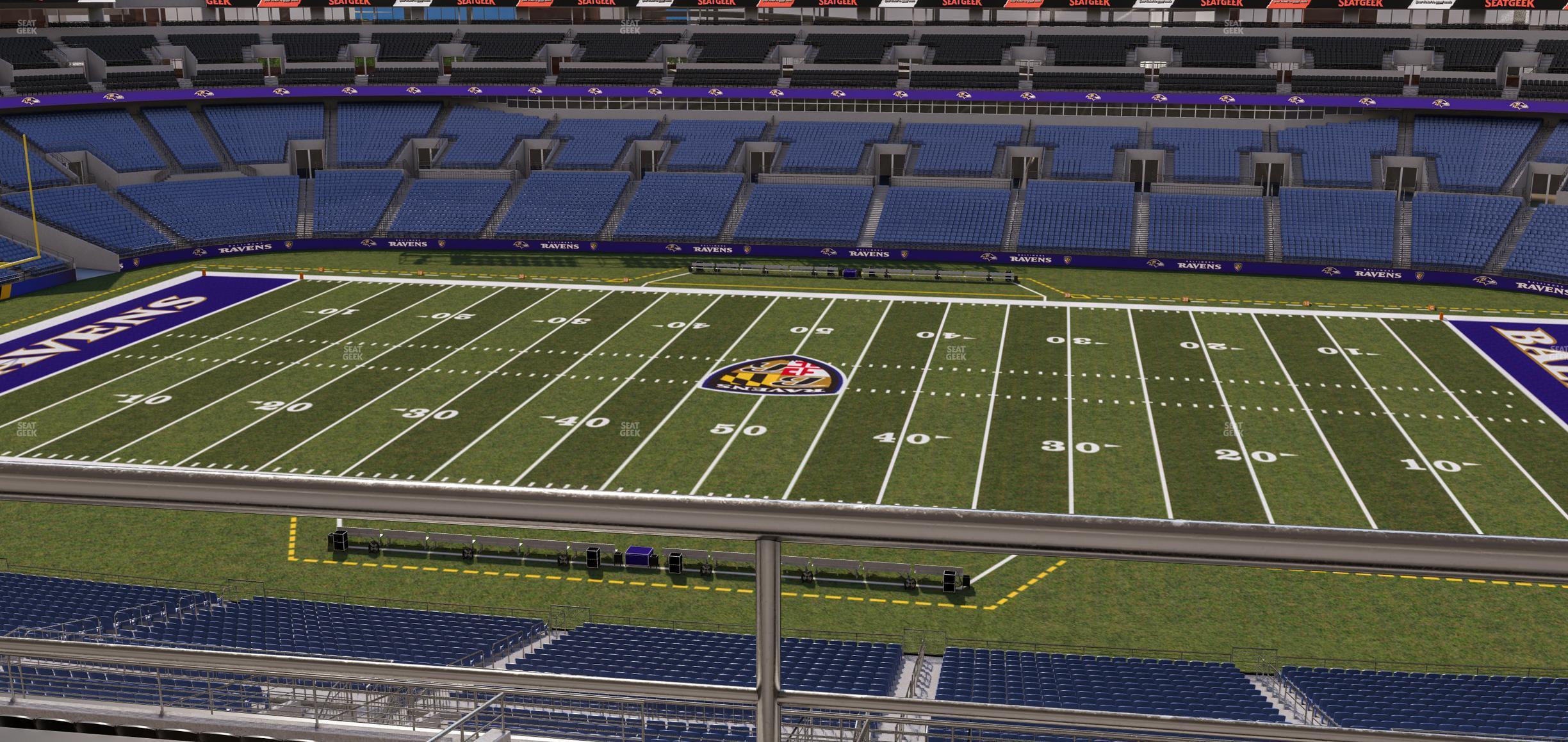 Seating view for M&T Bank Stadium Section Suite 410