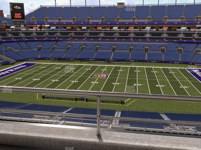 Seating view for M&T Bank Stadium Section Suite 410